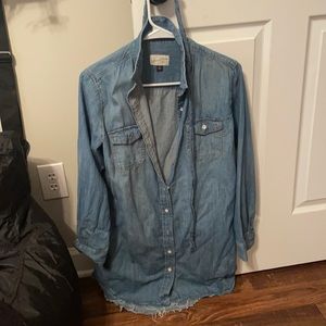 Women’s Xsmall Light blue denim dress .